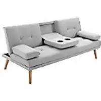 image of Homcom Sofa Bed Grey 720 x 77 mm