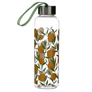 Image of Oranges 500ml Reusable Plastic Water Bottle with Metallic Lid