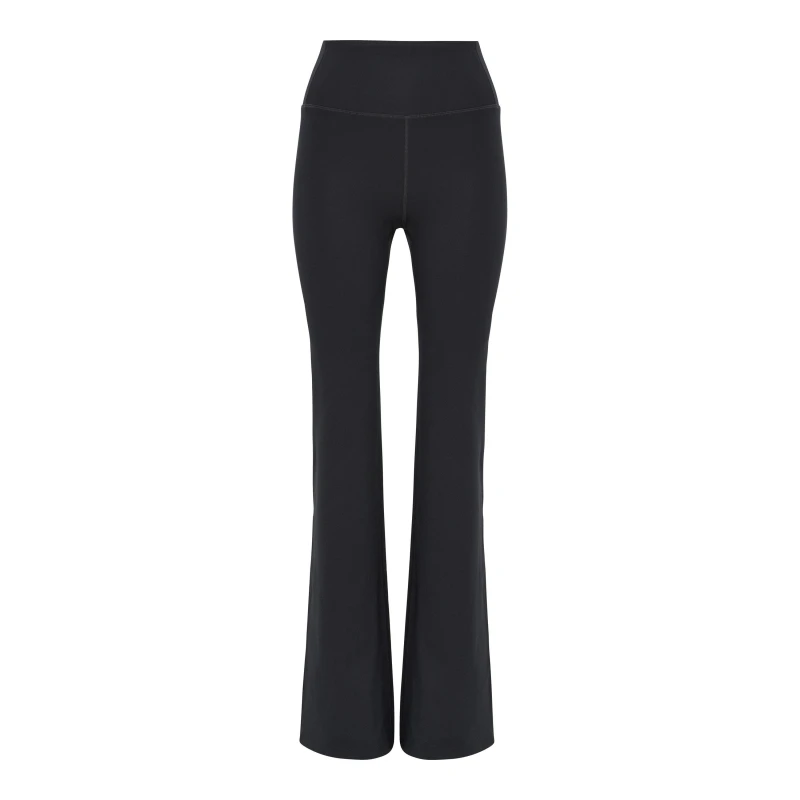 Image of Girlfriend Collective Womens Comp Flare Leggings Black female 8 (XS)