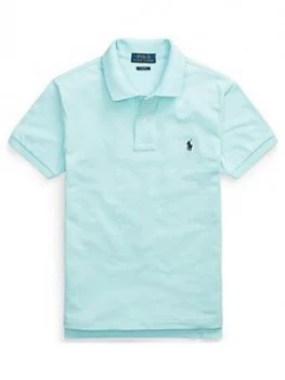 Image of Ralph Lauren Boys Classic Short Sleeve Polo Shirt - Aqua