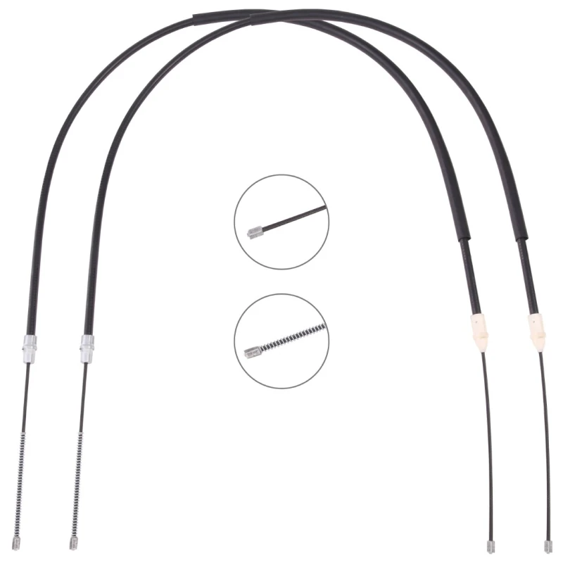 Image of RIDEX 124C1165 Brake Cable Rear, 1450/1050+1450/1050mm Cable,parking brake (124)