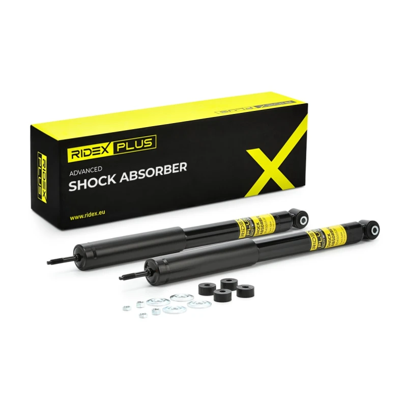 Image of RIDEX PLUS 854S1553P Shock absorber Rear Axle, Gas Pressure, Telescopic Shock Absorber, Bottom eye Shock Absorber (854)