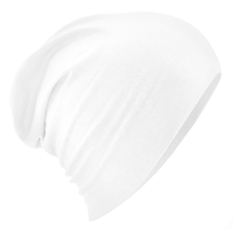 Image of Beechfield Beechfield Men Hemsedal Cotton Slouch Beanie in White White One Size Male 5063417939023