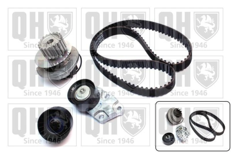 Image of QUINTON HAZELL Water pump and timing belt kit QUINTON HAZELL QBPK4601