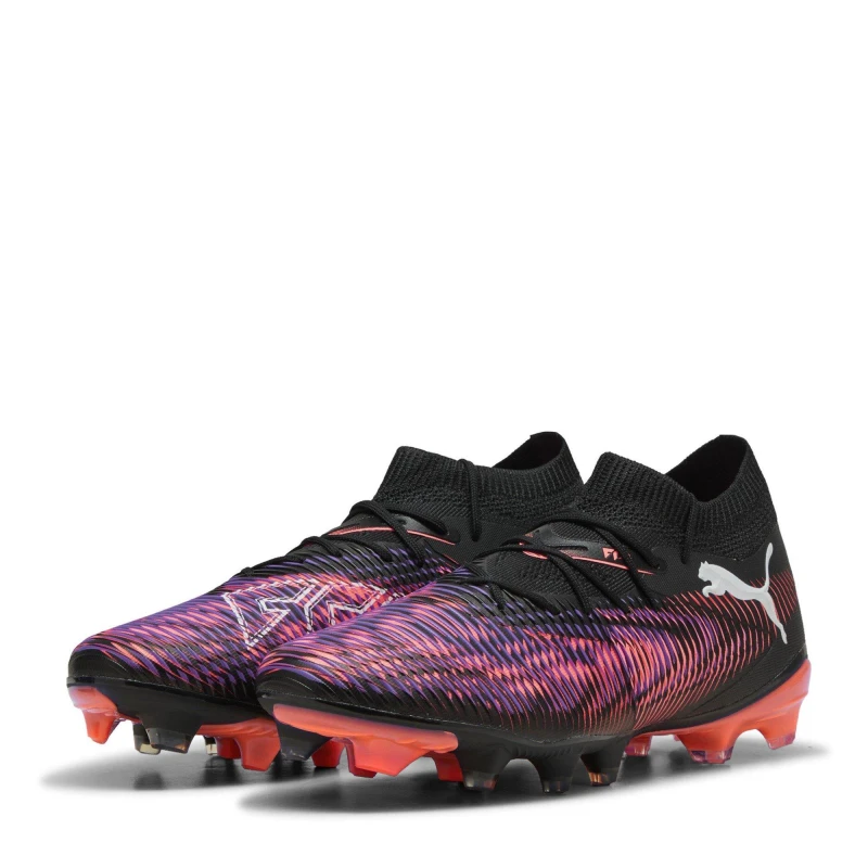 Image of Puma FUTURE 8 MATCH Womens Artificial Ground Football Boots Black/Purple female 3 (35.5)