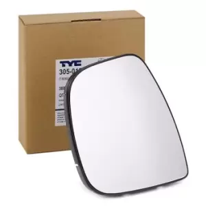 Image of TYC Wing Mirror Glass 305-0184-1 Side Mirror Glass,Mirror Glass OPEL,PEUGEOT,TOYOTA,Zafira Life (K0),COMBO Großraumlimousine (X19)