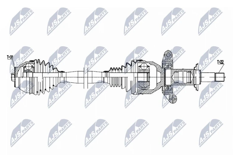 Image of NTY Drive shaft NTY NPW-BM-183