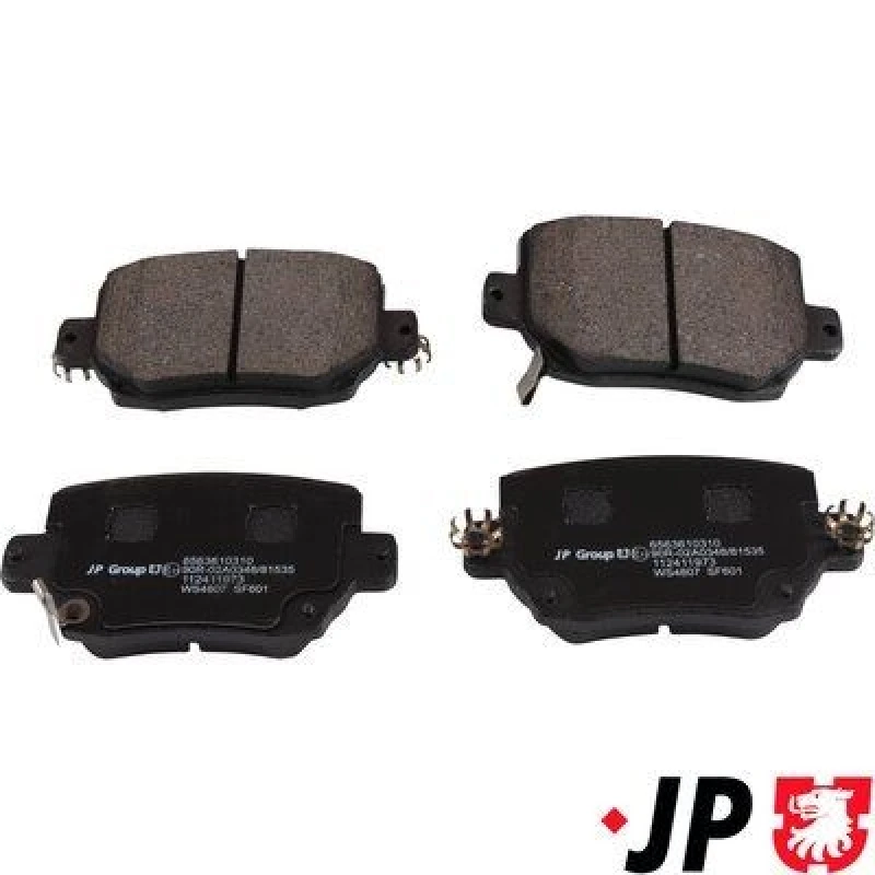 Image of JP GROUP Brake pad set JP GROUP 6563610310