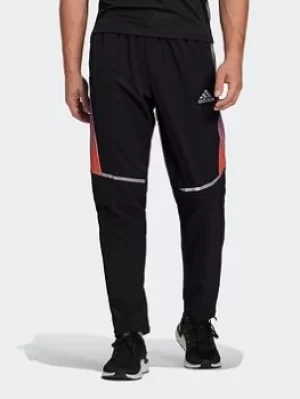 Image of adidas Own The Run Colourblock Joggers, Black Size XL Men
