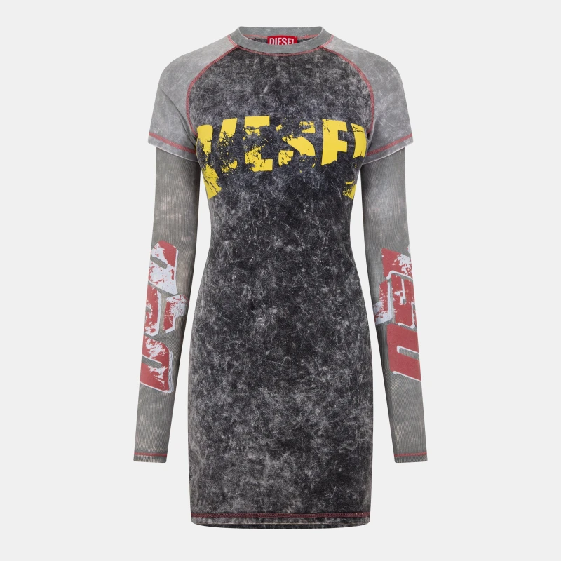Image of Diesel D-Buxt Mini Dress Grey female 8