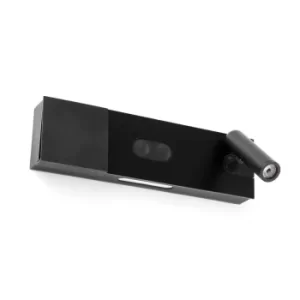 Image of Magos Integrated LED Reading Light Wall Light Black, 2700K