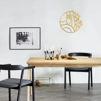 Image of Kitchen - Gold Gold Decorative Metal Wall Accessory