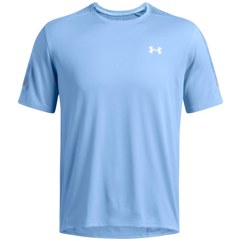 Image of Under Armour Mens Utility Short Sleeve Performance Gym Top Blue male S