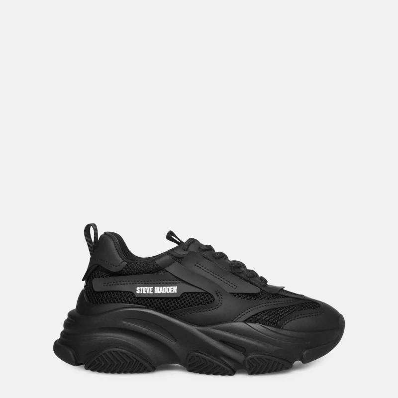 Image of Steve Madden Womens Possession Chunky Trainers Black female 7 (40)