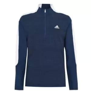 image of adidas Print quarter Zip Layer - Blue