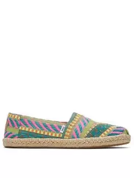 image of TOMS Toms Alpagata Rope Espadrille - Neon Pink, Size 3, Women