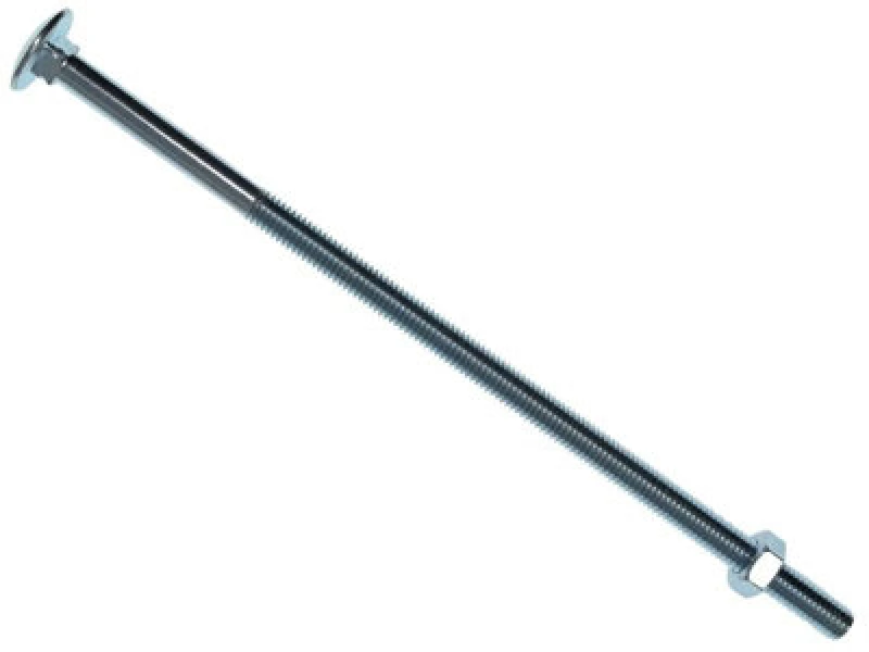 Image of Metalmate Memcsx08200 Cup Square Hex Bolt & Nut Zp M8 X 200mm Box 10 Memcsx08200