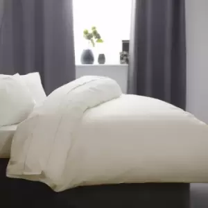 Image of Belledorm Cotton Sateen 1000 Thread Count Duvet Cover (Kingsize) (Ivory) - Ivory