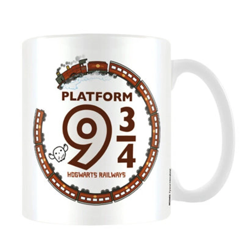 Image of Harry Potter Chibi Platform 9 3 4 Mug White unisex