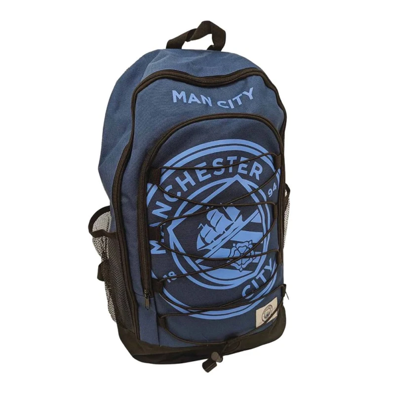 Image of Manchester City FC Mens Big Logo Backpack in Dark Blue Dark Blue Male