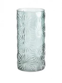 image of Gisela Graham Green Daisy Glass Vase