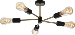 Image of Knightsbridge SENA - 230V IP20 E27 5 Light Ceiling Pendant - SE5P