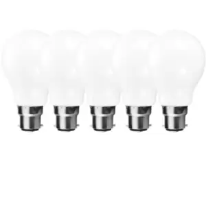 image of Harper Living 9 Watts gls B22 bc Bayoney LED Light Bulb Opal Cool White Dimmable, Pack of 5