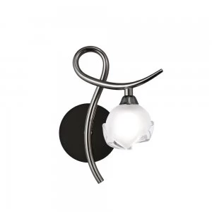 Image of Wall Lamp Right Switched 1 Light G9, Black Chrome