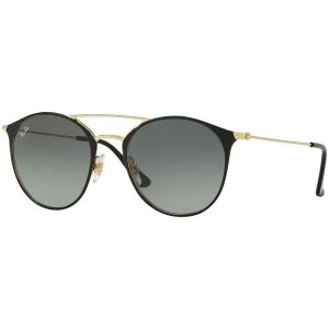 Image of Ray-Ban Highstreet Sunglasses RB3546 187/71 Size 52 - Black and Gold