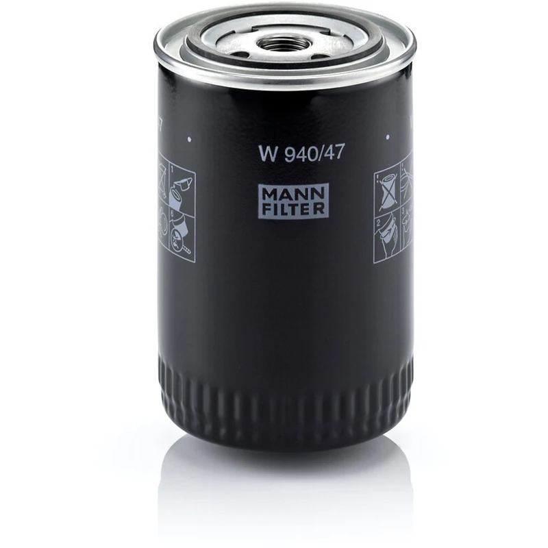 Image of MANN-FILTER W 940/47 Oil filter Spin-on Filter, with one anti-return valve Oil Filter (7)