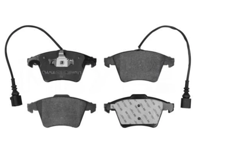 Image of MEYLE 025 237 4919/W Brake pad set Front Axle, incl. wear warning contact, Original Quality, with anti-squeak plate Brake Pad Set,disc brake (402)