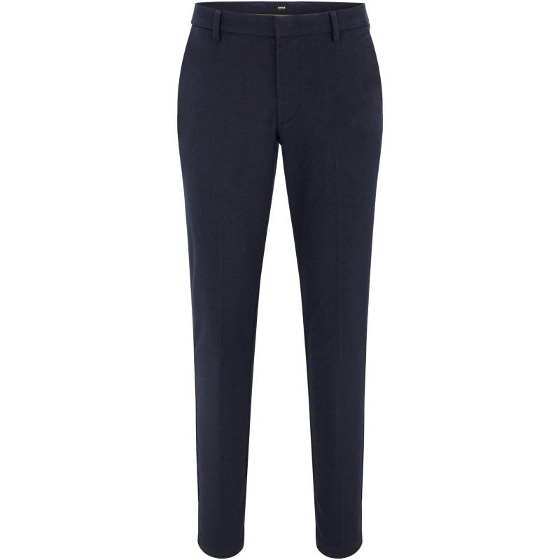 Image of Boss Mens Kaito1 Slim Fit Trousers Slim Fit Trousers 40W R Blue 51405318405