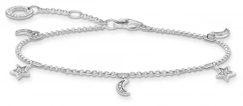 Thomas Sabo Charming Star & Moon Sterling Silver Bracelet Jewellery