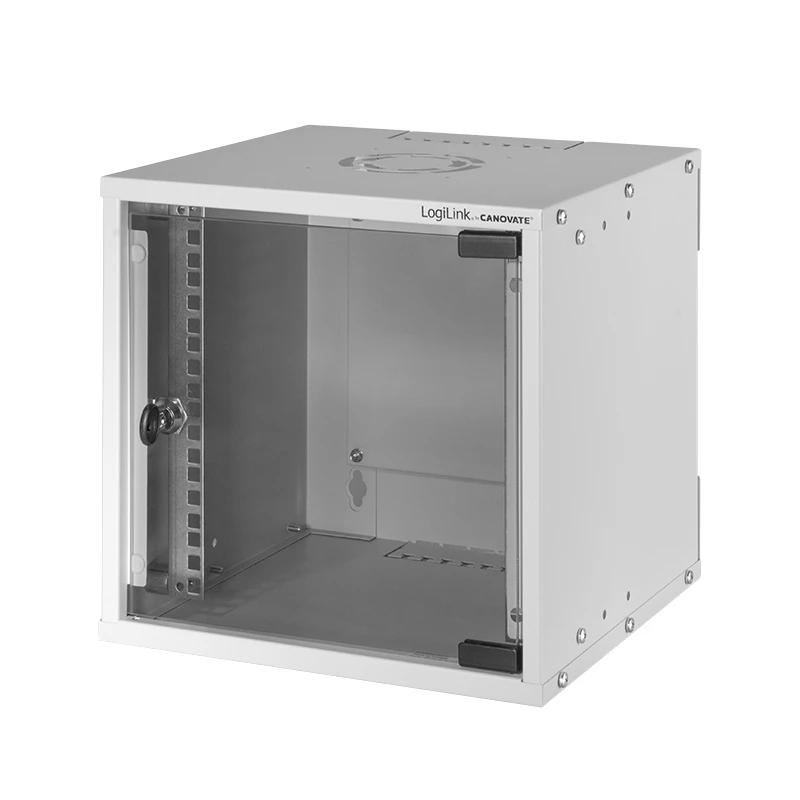 Image of LogiLink W66Z30G rack cabinet 6U Wall mounted rack Grey