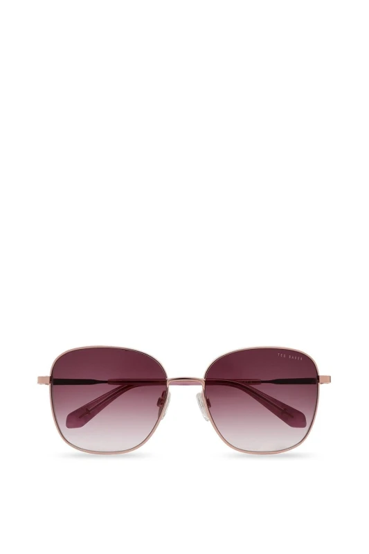 Image of Ted Baker Womens Whitney Sunglasses in Rose Gold Rose Gold Female One Size