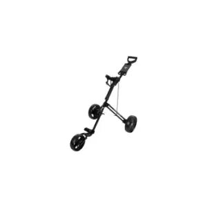 image of Fast Fold Junior 3 Wheel Golf Trolley - Black