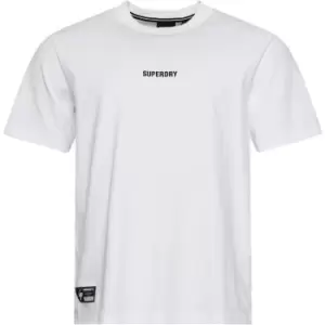 Image of Superdry Micro Logo T Shirt - White
