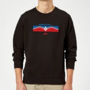 Image of Captain Marvel Sending Sweatshirt - Black - 5XL