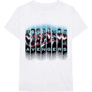 Image of Marvel Comics - Avengers Portraits Unisex Large T-Shirt - White