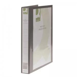 image of Q Connect Pres Binder 4dring 25mm Black