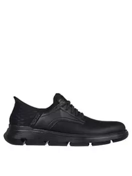 Image of Skechers Garza Lace Up Shoe, Black, Size 9, Men