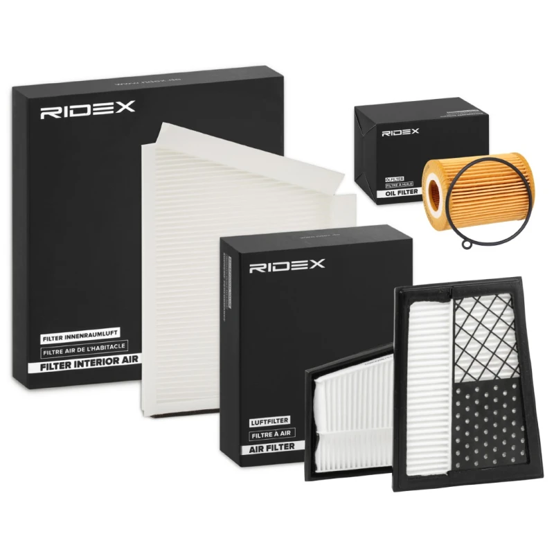 Image of RIDEX 4055F20008 Filter Set with gaskets/seals Filter Set (4055)