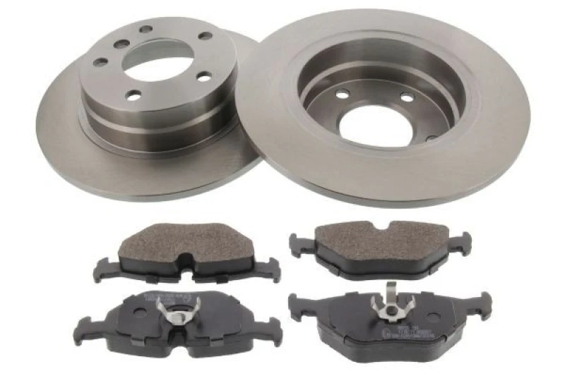 Image of MAPCO 47882 Brake disc and pads set Rear Axle, Brake Disc Type: solid, excl. wear warning contact Brake Set,disc brakes (3405)