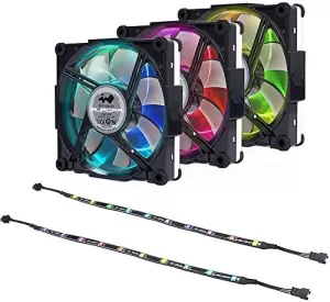 Image of In-Win Aurora RGB LED Black/White Triple Fan Pack - 120mm