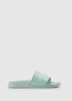 Image of Valentino Shoes Womens Xenia Summer Slides In Green