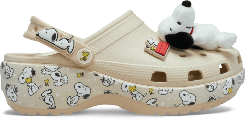 Image of Crocs Women Peanuts Classic Platform Clogs Multi 3
