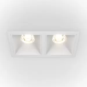 Image of Maytoni Alfa LED Twin Dimmable Recessed Downlight White, 1000lm, 3000K