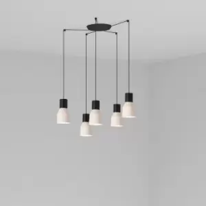 image of Kombo Cluster Pendant Ceiling Light Beige, E27