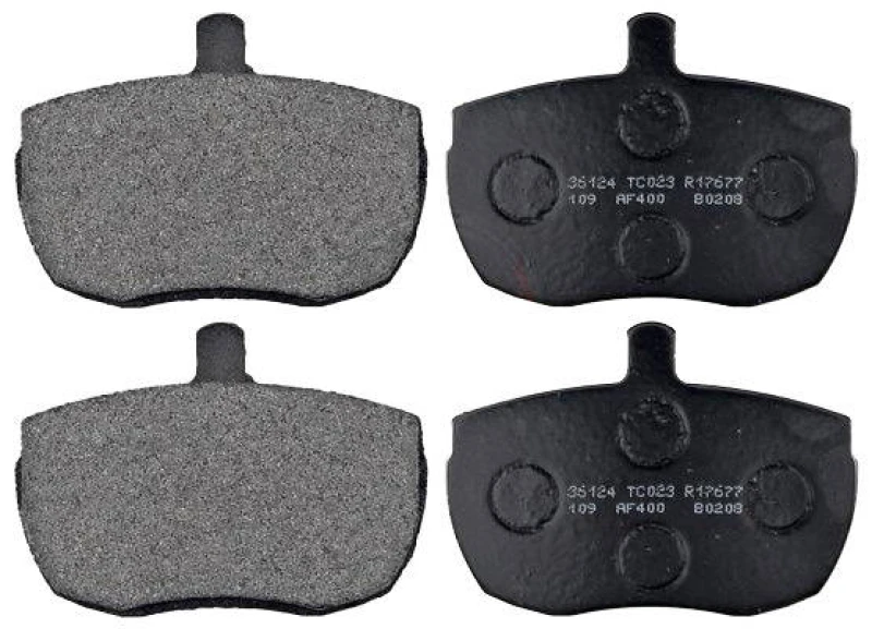 Image of A.B.S. 36124 Brake pad set without integrated wear sensor Brake Pad Set,disc brake (402)