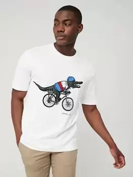 Image of Lacoste x Netflix Sex Education T-Shirt, White Size M Men